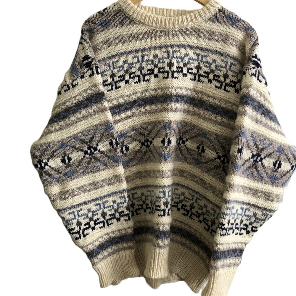VTG Highland Craft Sweater Men's L/XL Pure Wool